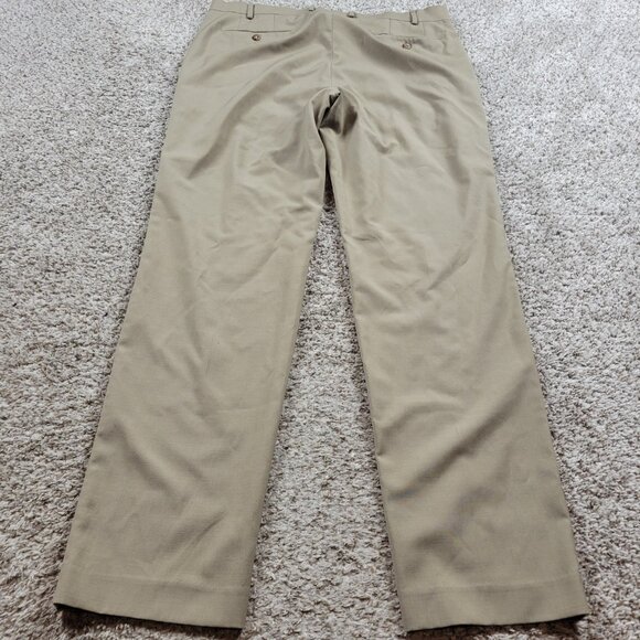 Lauren Ralph Lauren Mens Dress Pants Mens 38x34 Wool Blend Tan High Performance - Picture 6 of 7